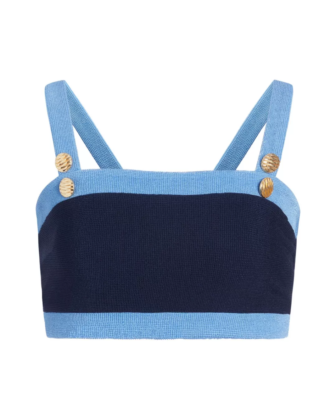 PatBO Colorblock Knit Bikini Top (FINAL SALE) Frenchnavy Outlet