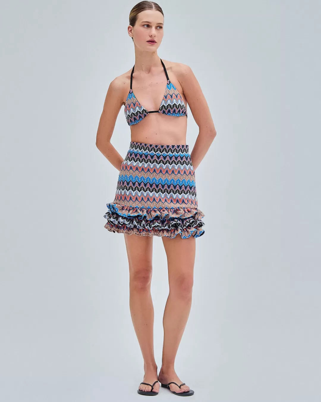 PatBO Crochet String Bikini Top (FINAL SALE) Blackmulti Best